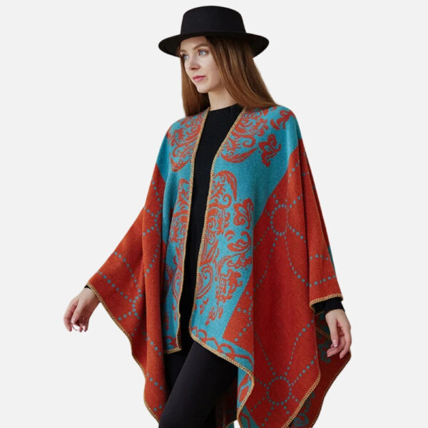 Cape Poncho chaud féminine