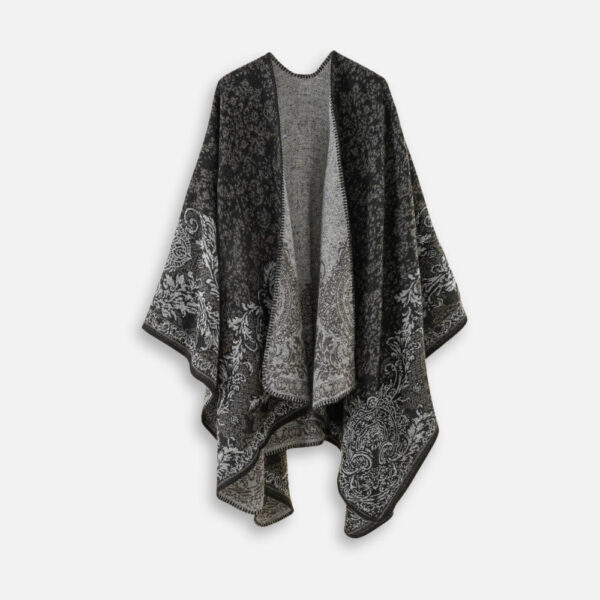Cape Poncho florale