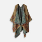 Poncho long femme élégant