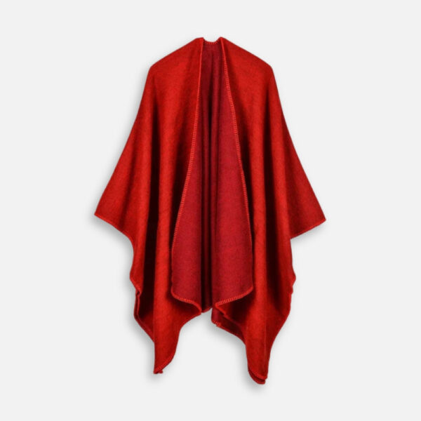 Cape Poncho Rouge élégante