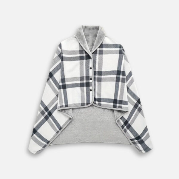 Cape Poncho à Carreaux élégante