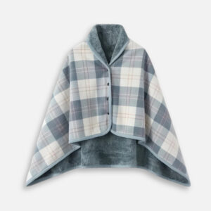 cape poncho bleu clair