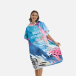 Cape Poncho Surf Bleu