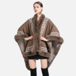 poncho femme chaud