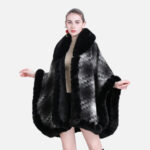 poncho d'hiver luxe