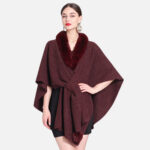 Manteau poncho hiver