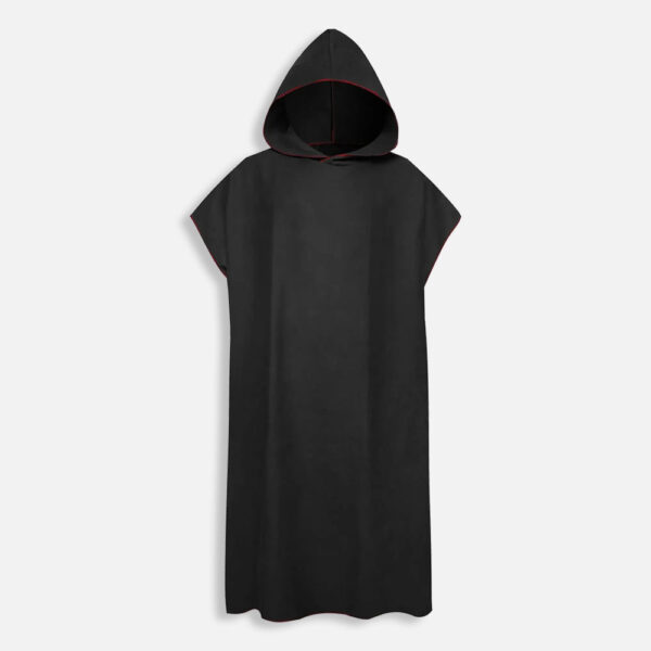 poncho microfibre noir