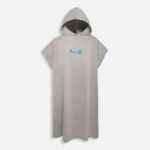 poncho microfibre gris