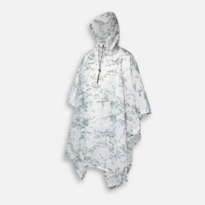 poncho camouflage neige