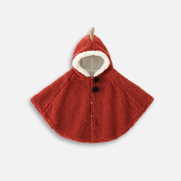 poncho chaud bébé dinosaure