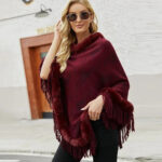 Poncho femme hiver