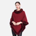 style hivernal en poncho