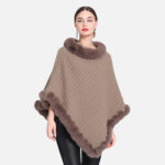 élégant poncho col