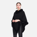 cape poncho avec col