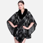 poncho polyvalent femme
