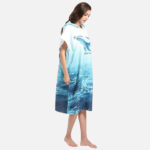 Poncho inspiré baleine