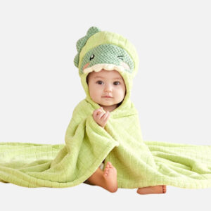 poncho de bain dinosaure