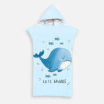 poncho de bain enfant cute whale