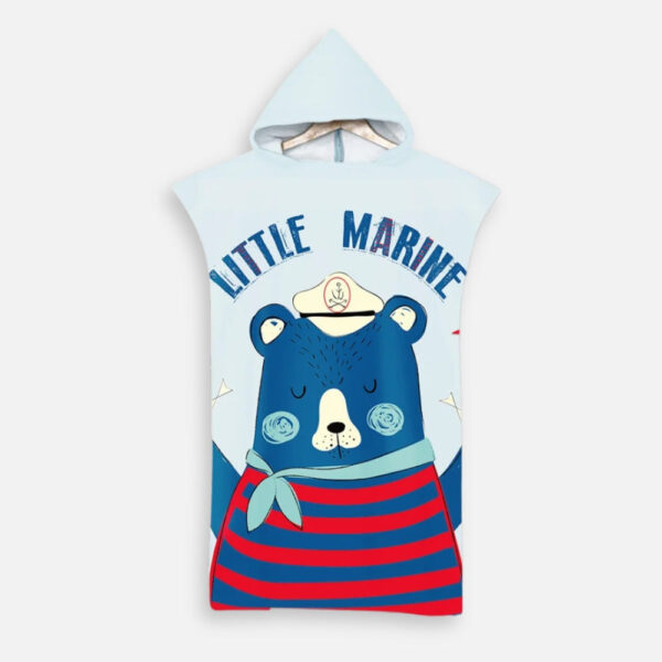 Poncho De Bain Enfant Little Marine