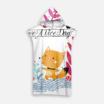 poncho de bain renard
