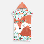 Poncho De Bain Enfant Renard Endormi