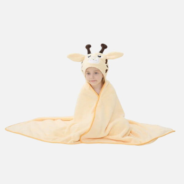 poncho de bain girafe