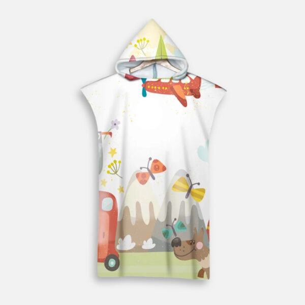 poncho de bain enfant montagne