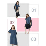 Poncho microfibre orange