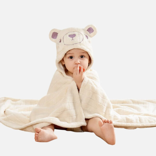Poncho De Bain Ours Polaire