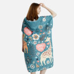 poncho doux microfibre