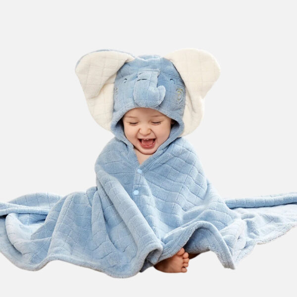 poncho de bain éléphant bébé