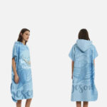 poncho baleine bleue