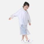 cape de pluie enfant blanc