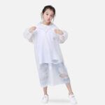 poncho de pluie blanc enfant