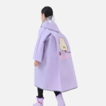 poncho lapin rose enfant