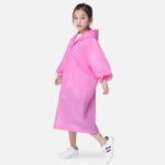 cape poncho enfant rose