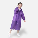 cape pluie enfant violette