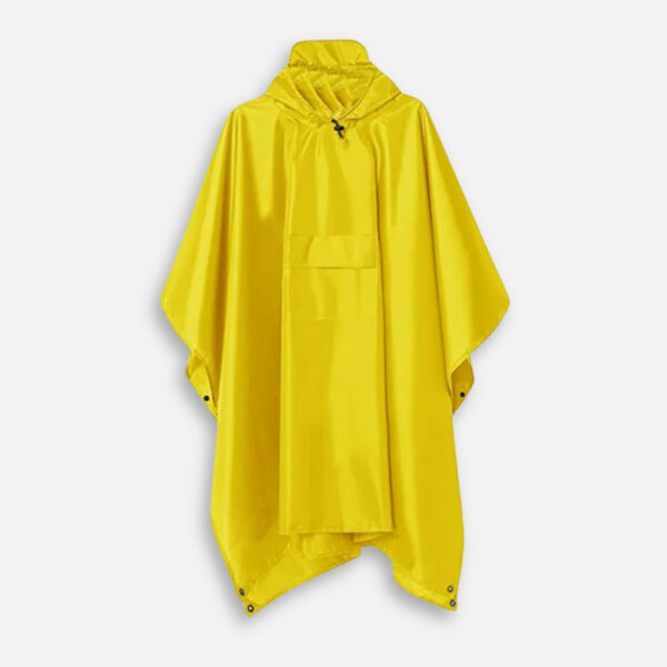 poncho de pluie jaune