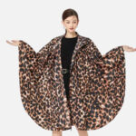 cape poncho leopard