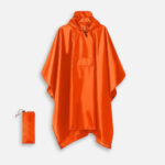 poncho de pluie orange