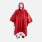 poncho rouge imperméable