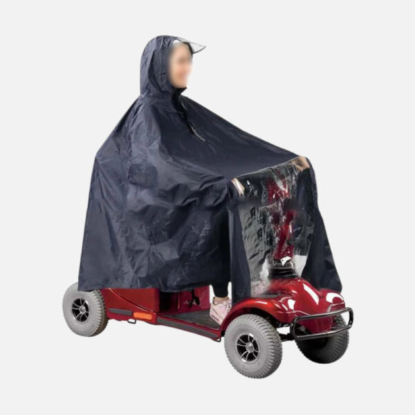 Poncho De Pluie Scooter en action