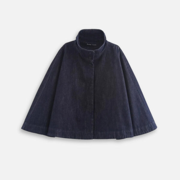 poncho en denim tendance