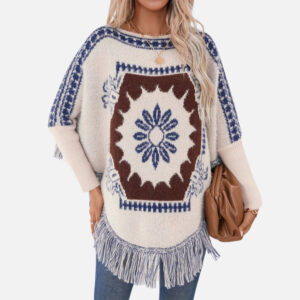 poncho ethnique femme