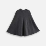 cape poncho grise