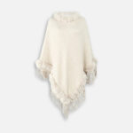 poncho fourrure élégance