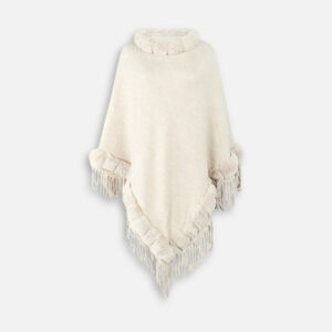 poncho fourrure élégance