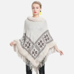 Poncho d'hiver fourrure
