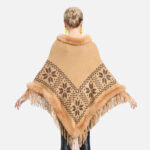 Poncho confortable flocons