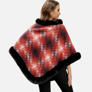Cape Poncho Fourrure Lapin